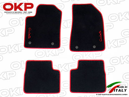 Set floor mats black Velours Giulietta 2015-20