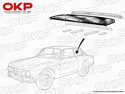 Hutablage 1300 - 2000 GTV Bertone 2. Serie 45cm