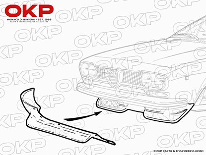 Satz Frontspoiler rechts / links Alfetta GTV bis Bj. 80