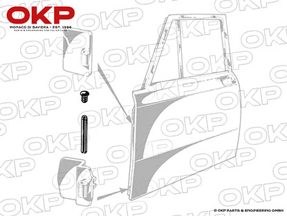 Splint für Türscharnier vorne + hinten Giulia