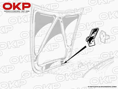 Scharnier für Motorhaube 1300 - 2000 Spider