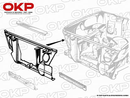 Kühlerkasten GT Bertone 2. Serie