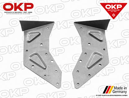 Strengthening panels for engine comparment 105 / 115