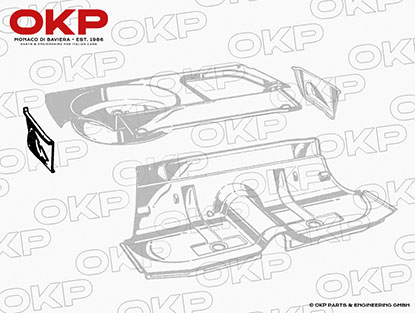 Stehblech Kofferboden-Seitenteil rechts Giulia