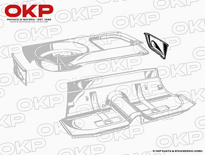 Stehblech Kofferboden-Seitenteil links Giulia