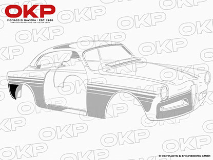 Endblech hinten rechts Giulietta Sprint