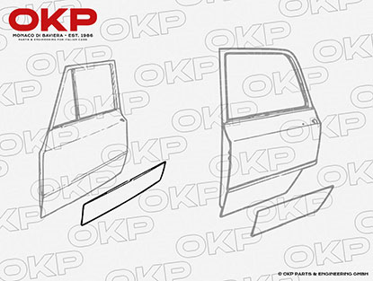 Reparaturblech Tür aussen unten Giulia vorne links