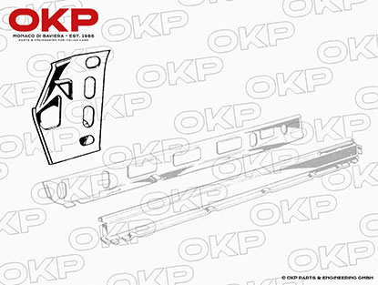 Teilersatz Stehblech A-Säule innen GT Bertone rechts