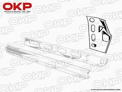 Teilersatz Stehblech A-Säule innen GT Bertone links