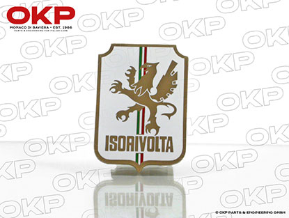 Emblem Iso Rivolta emailliert (mit weißem Hintergrund)