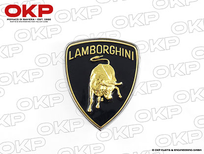 Emblem Lamborghini schwarz 55 x 65 mm