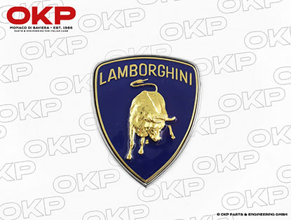 Emblem Lamborghini blau 55 x 65 mm