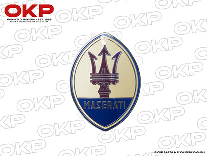 Emblem Maserati emailliert 65 mm