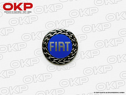 Emblem Fiat blau rund (19mm)