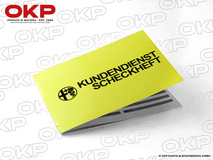 Reprint Alfa Romeo Kundendienst Scheckheft