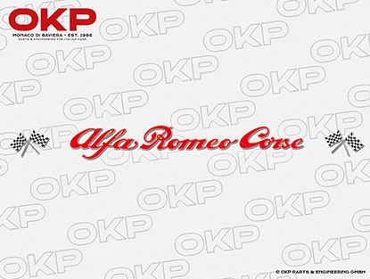 Sticker for  front screen Alfa Romeo Corse 