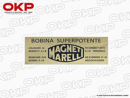 Aufkleber Gold Magneti Marelli 