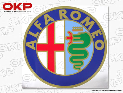 Adesivo Alfa Romeo rotondo (20cm)