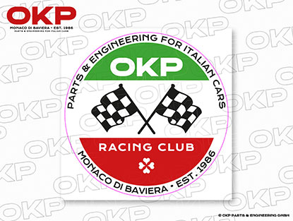 Aufkleber OKP Racing Club rund (8cm)