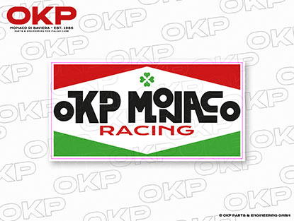 Aufkleber OKP Monaco Racing (12 x 6 cm)