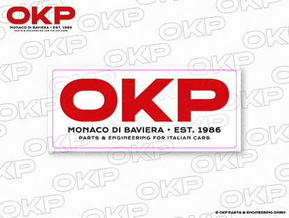 Aufkleber OKP Logo (11 x 4,6 cm)