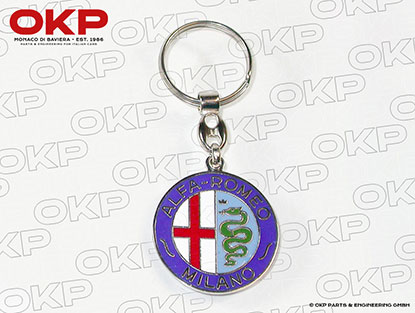 Keyring holder Alfa Romeo Milano (enamel) both side