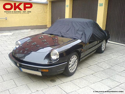 Wasserdichte Halbgarage Deluxe mit Tasche Alfa Spider