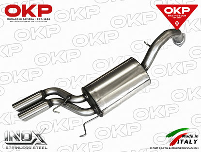 Performance rear pipe GTV6 (with 2 pipes) INOX