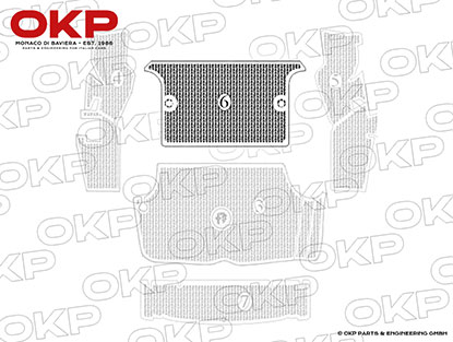 Gummimatte Kofferraum Rückwand Bertone GT