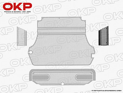 Gummimatte Kofferraum Fastback Spider seitlich rechts