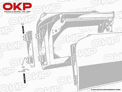 Bolzen Türscharnier 2000 / 2600 Touring Spider