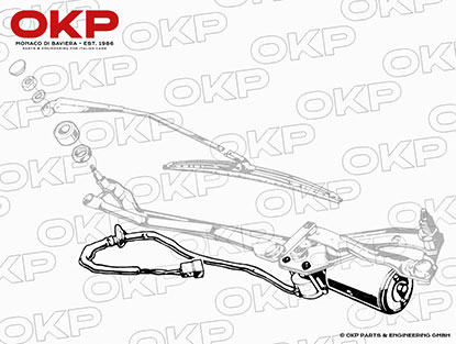 Scheibenwischermotor Rundheck Spider Bj. 66 - 70