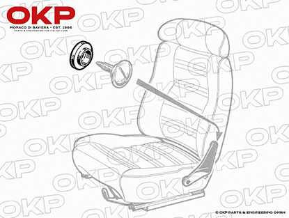 Unterlage Schraube Sitzlehne 1300 - 2000 GT Bertone