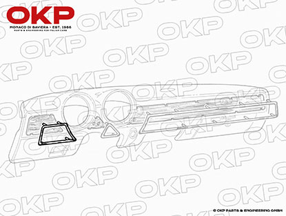 Chromrahmen links Armaturenbrett GT Bertone