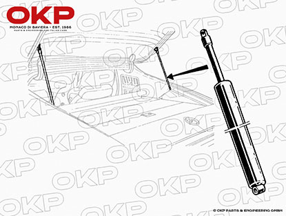 Haubenlift hinten Heckklappe Alfa Romeo Montreal