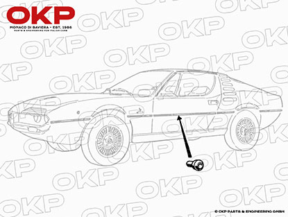 Halteklammer Chromleisten Alfa Romeo Montreal