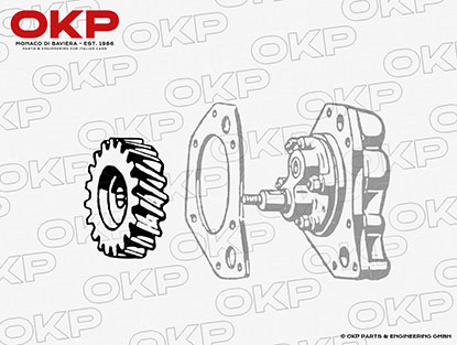 Zahnrad für Antrieb Ölpumpe Alfa 1900