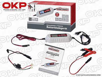 Battery Charger  6/12V 4A batteries 1.2Ah - 102Ah