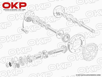 Sicherungsblech Differential Kardaneingang 1300-1750cc