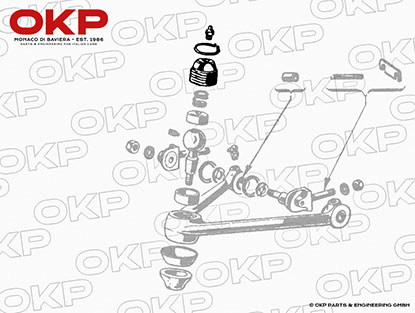 Fettkappe Traggelenk oben 750 / 101 Giulietta / Giulia