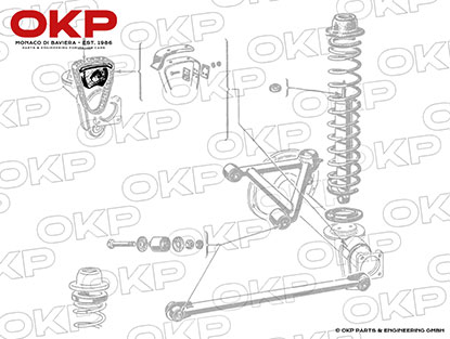 Rear axle bump stop 750 / 101 / 102 / 106