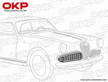 Kühlergitter seitlich rechts Giulietta Sprint