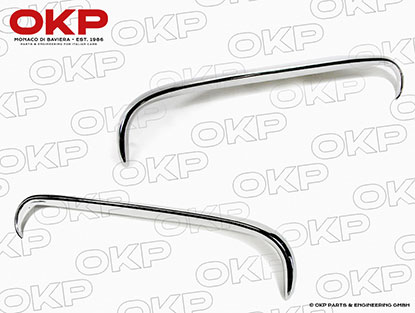 Pair of grille eyebrows 750 / 101 Giulietta Spider INOX