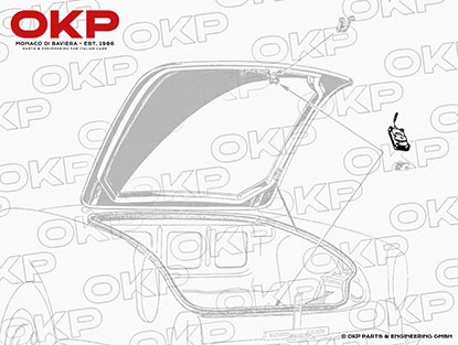 Schließmechanik für Kofferdeckel 750 / 101 Spider / Iso