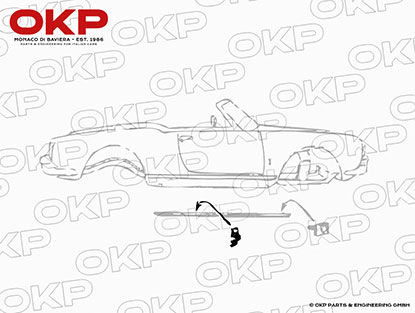 Halteklammer Schwellerleiste 750 / 101 AR + Ferrari