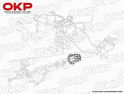 Verteilerkappe Maserati Biturbo 1. Serie (mit 1 Zündspule)