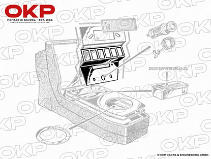 Mittelkonsole Oberteil Kunststoff Alfa Romeo Montreal