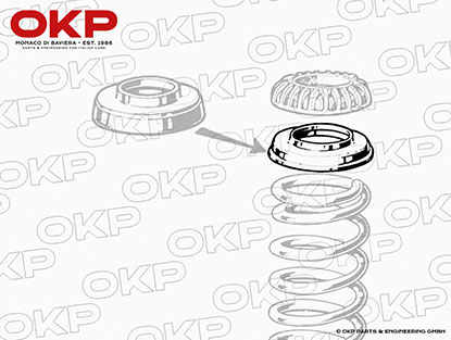 Metallring für Fahrwerksfeder hinten 1300 - 2000 Nord