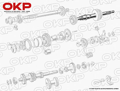Getriebe Hauptwelle lang 1300 - 2000 Nord