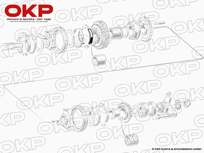 Gearbox synchro limiting strip 1. Gear 105 + A + GL + 75